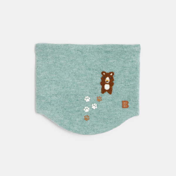 طفل رضيع منسوج ببطانة ناعمة من سنود بوا على شكل حيوان أخضر